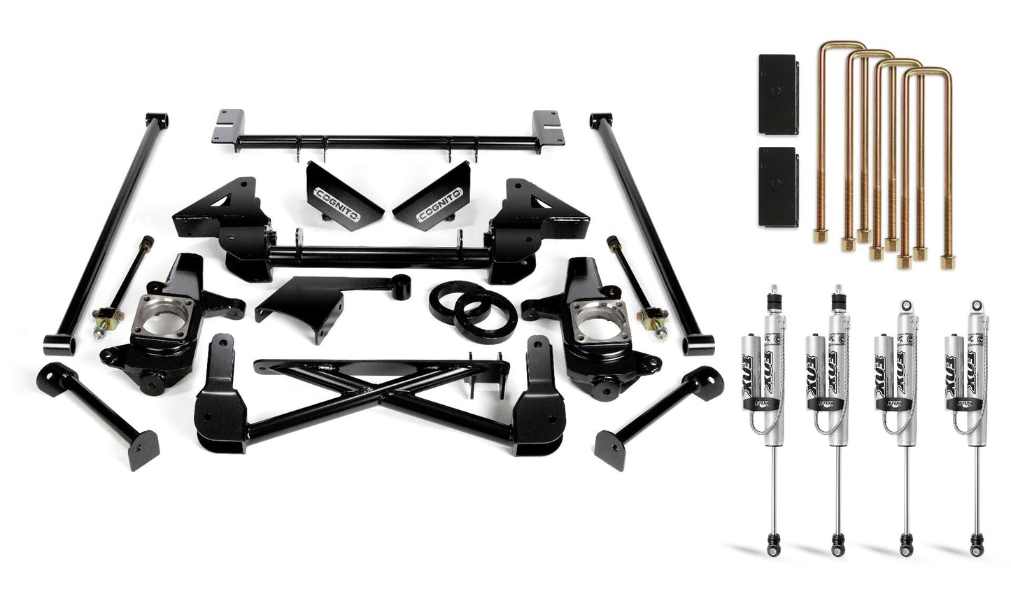 Cognito - 7-Inch Standard Lift Kit With Fox PS 2.0 PSRR Shocks For 01-10 Silverado/ Sierra 2500/3500 2WD/4WD Trucks Non-StabiliTrak