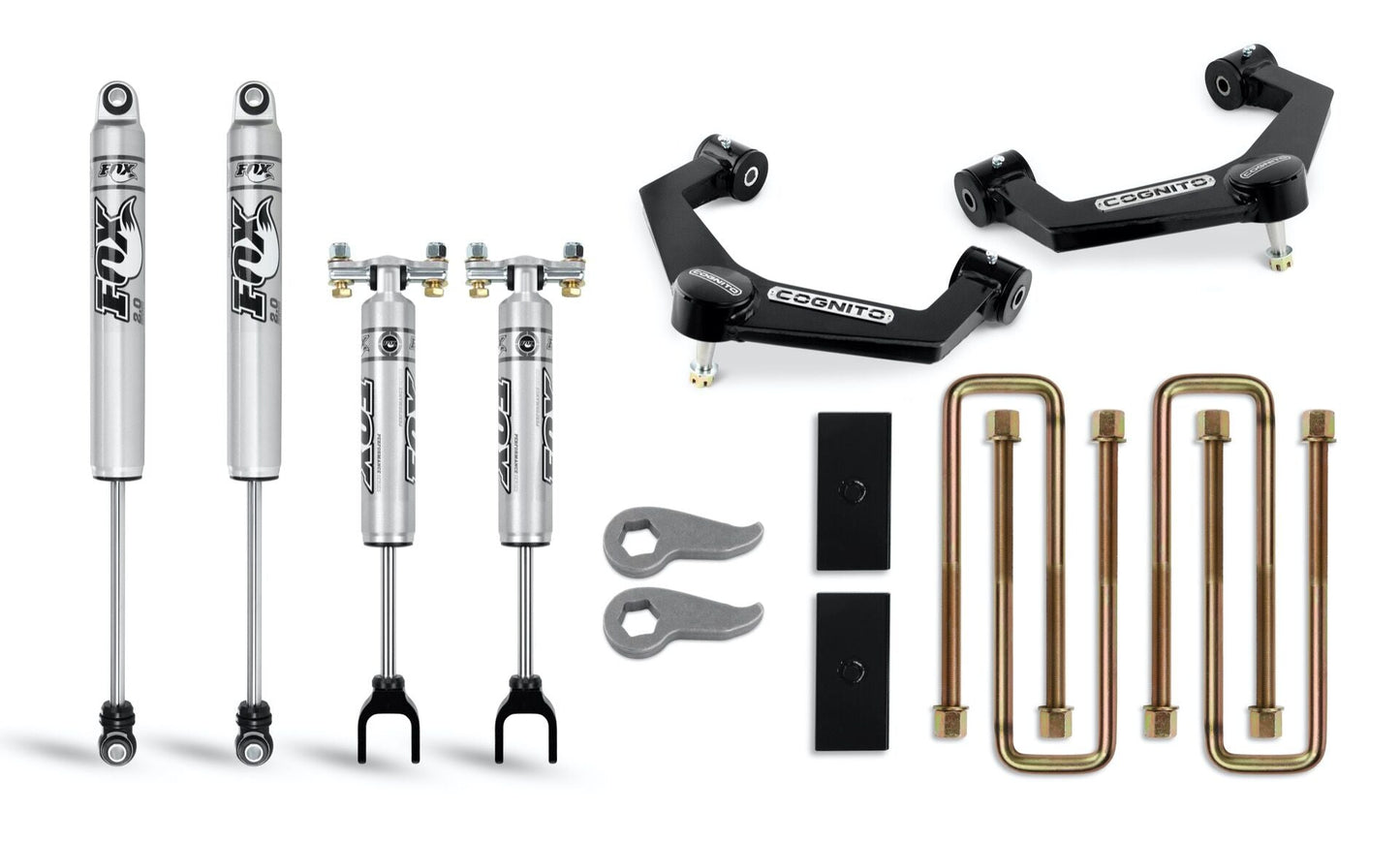 Cognito - 3-Inch Performance Leveling Lift Kit With Fox PS 2.0 IFP Shocks for 20-23 Silverado/Sierra 2500/3500 2WD/4WD