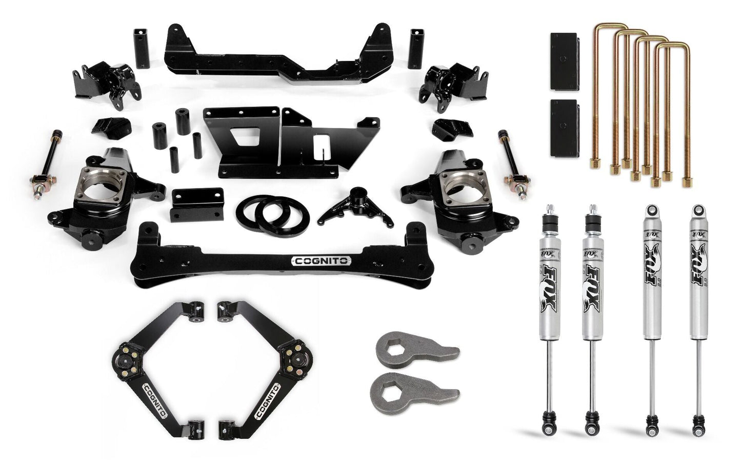 Cognito - 6-Inch Standard Lift Kit with Fox PS 2.0 IFP for 01-10 Silverado/Sierra 2500/3500 2WD/4WD