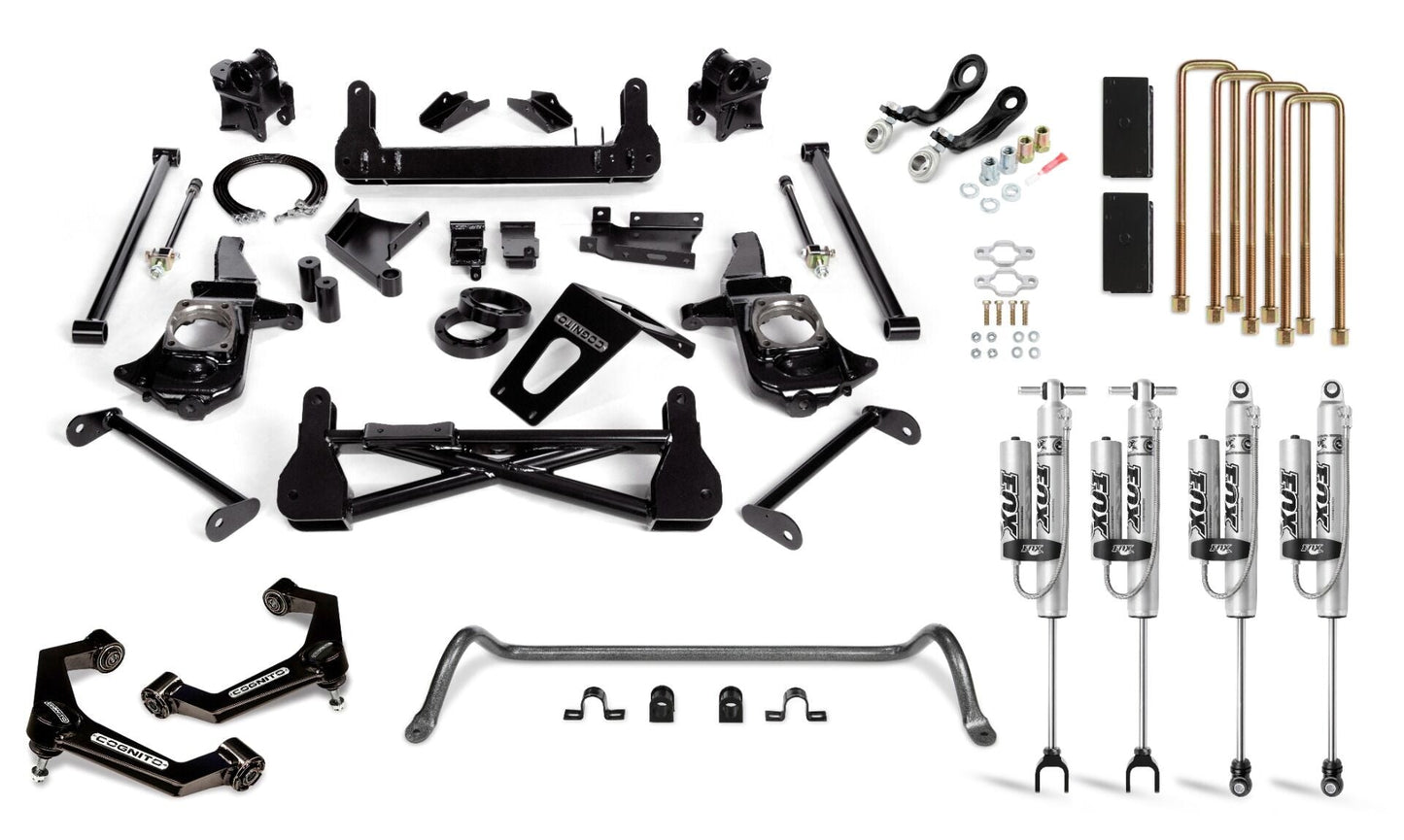 Cognito - 7-Inch Performance Lift Kit with Fox PSRR 2.0 for 2011-2019 Silverado/Sierra 2500/3500 2WD/4WD