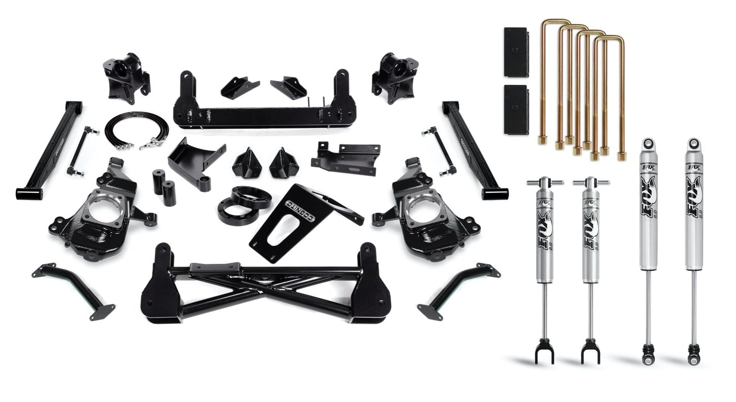 Cognito - 7-Inch Standard Lift Kit with Fox PSMT 2.0 Shocks For 20-24 Silverado/Sierra 2500/3500 2WD/4WD