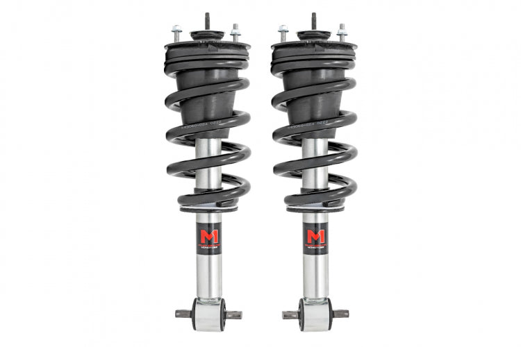 Rough Country | 0"-2" M1 Adjustable Leveling Struts | Chevy/GMC 1500 2WD/4WD (2019-2023)