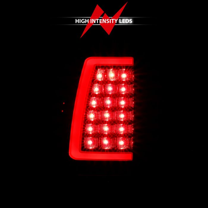 ANZO - 1999-2002 CHEVROLET SILVERADO 1500/2500/3500 LED TAILLIGHTS PLANK STYLE BLACK CLEAR LENS-Tail Lights-Deviate Dezigns (DV8DZ9)