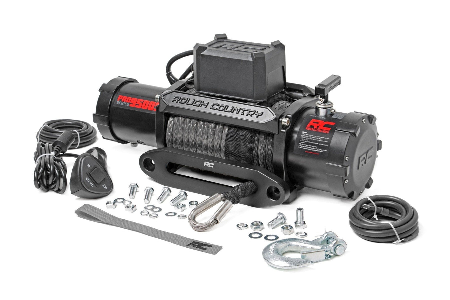 Rough Country | 9500-Lb Pro Series Winch | Synthetic Rope