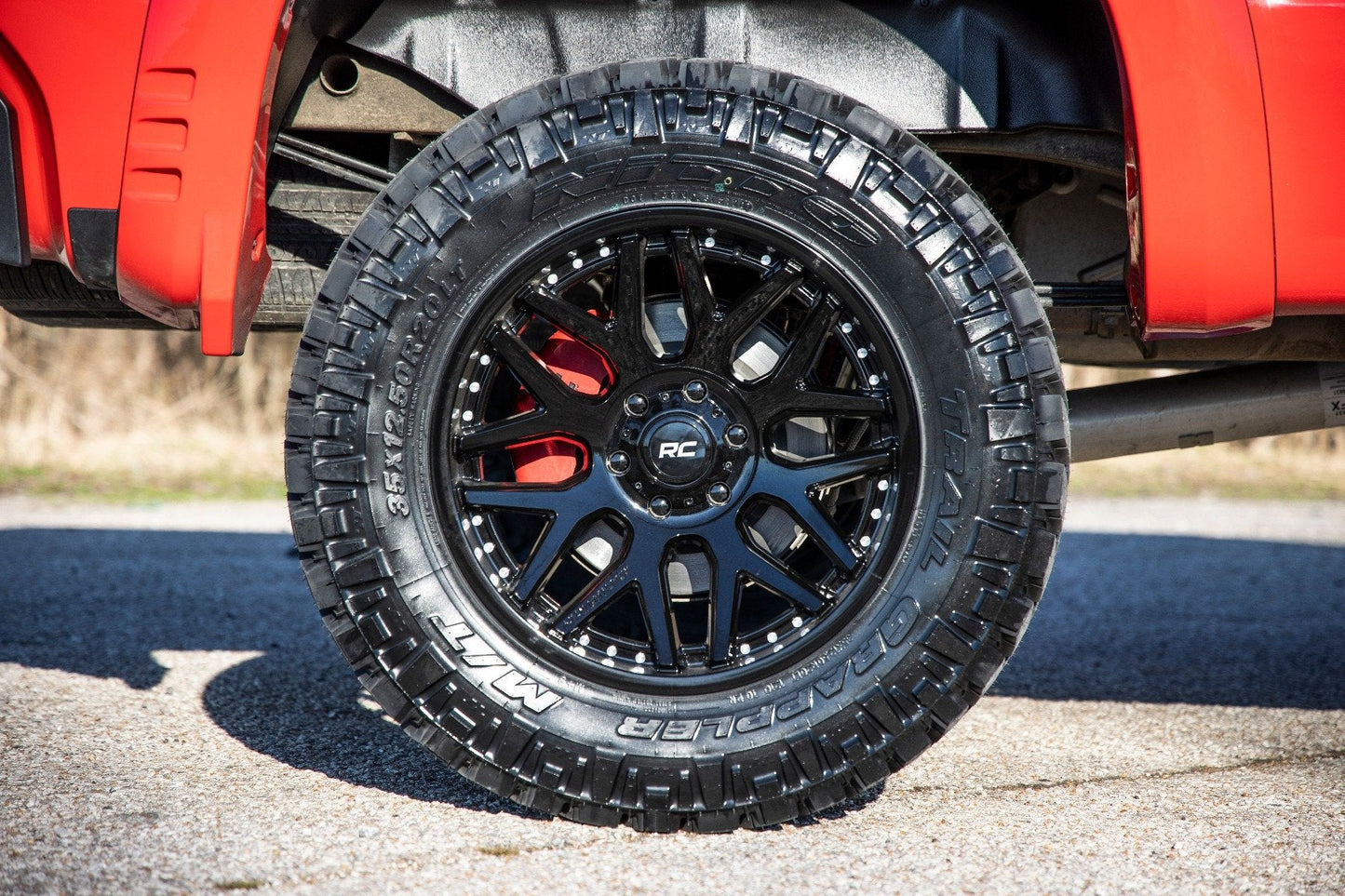 Rough Country | Rough Country 95 Series Wheel | One-Piece | Gloss Black | 22x10 |