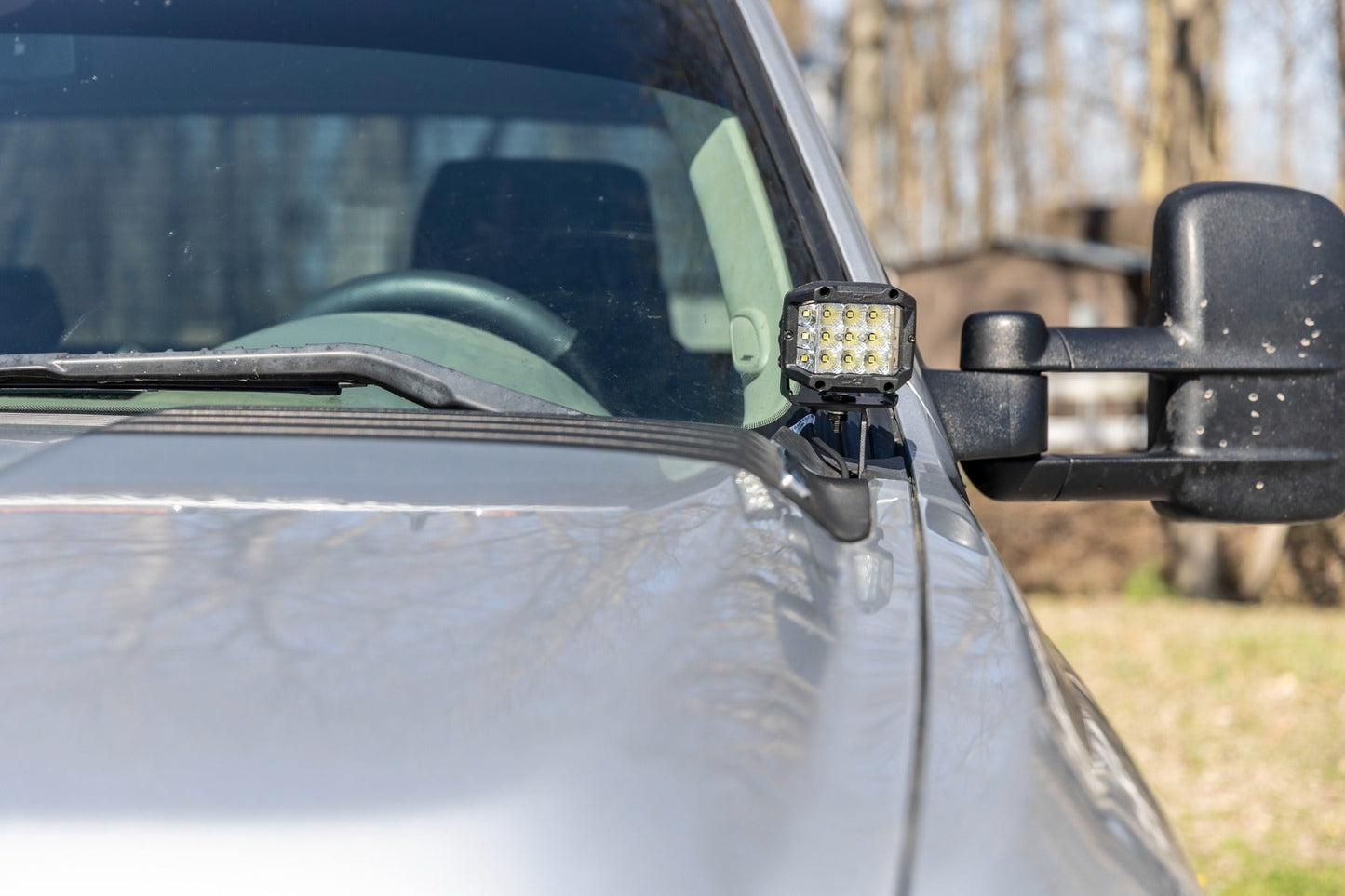 Rough Country | LED Light | Ditch Mount | 3" OSRAM | Wide | Chevy 1500 & Chevy/GMC 2500HD/3500HD (07-14)