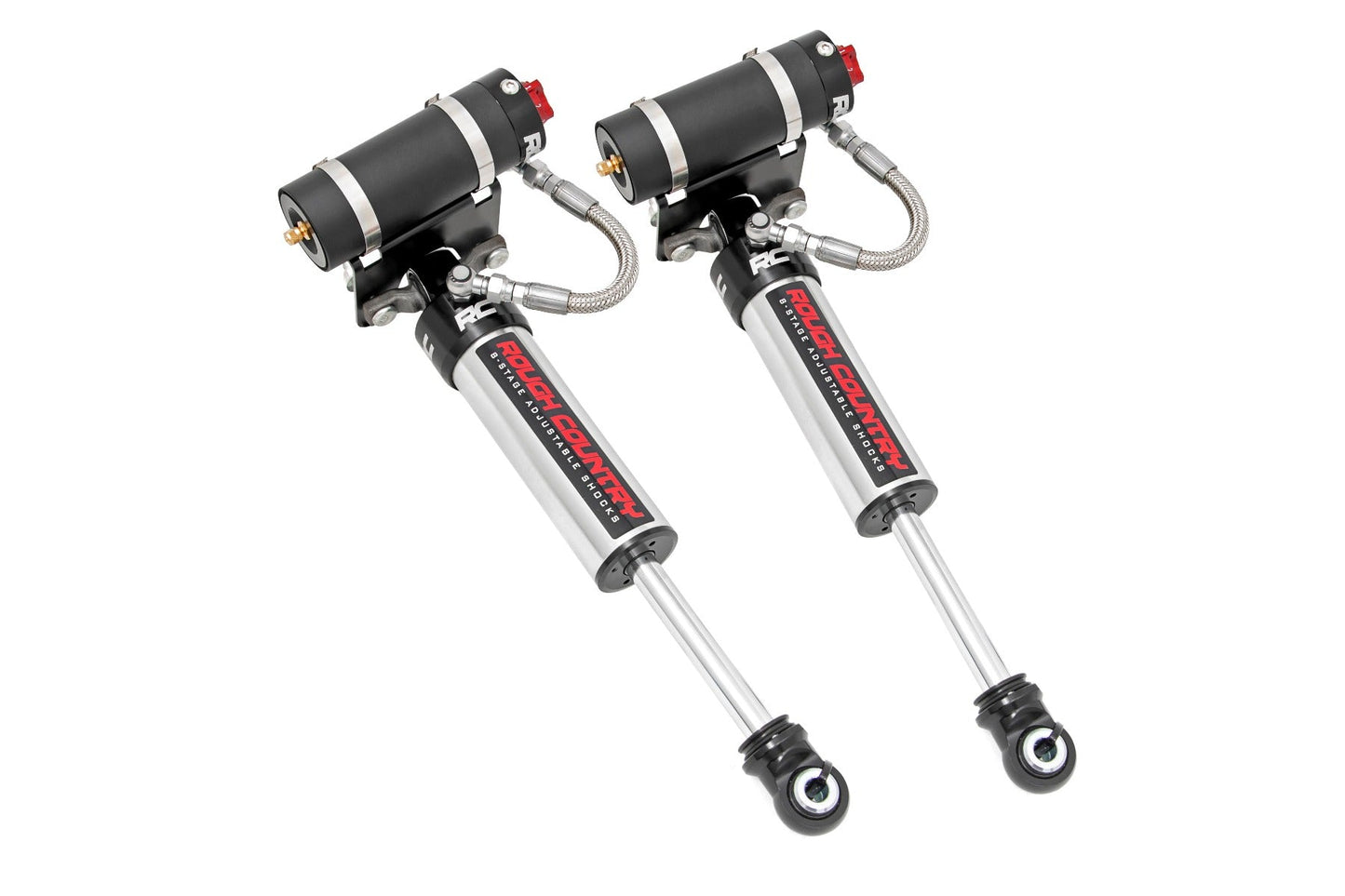 Rough Country | Vertex 2.5 Adj Front Shocks | 5-7.5" | NTD Lifts Only | Chevy/GMC 2500HD/3500HD (11-23)