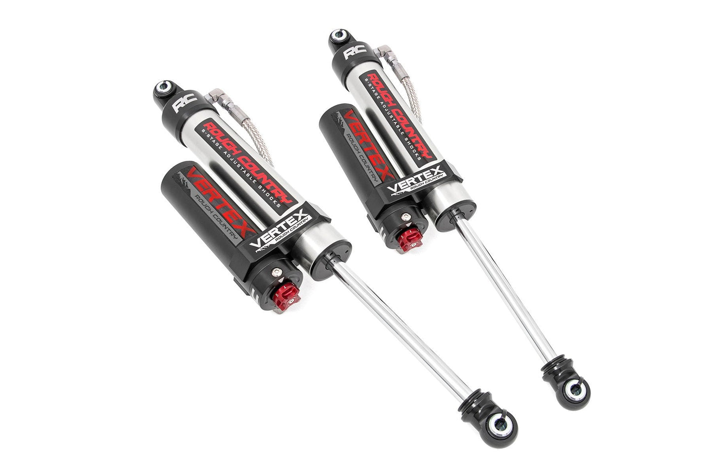 Rough Country | Vertex 2.5 Adj Rear Shocks | 3.5-7.5" | Chevy/GMC 2500HD/3500HD (11-23)