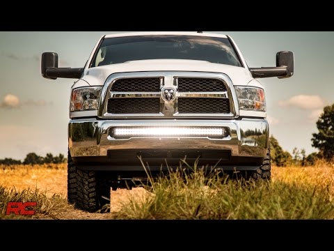 Rough Country | LED Bumper Mount | 40" Curved | Ram 2500/3500 4WD (2010-2018)