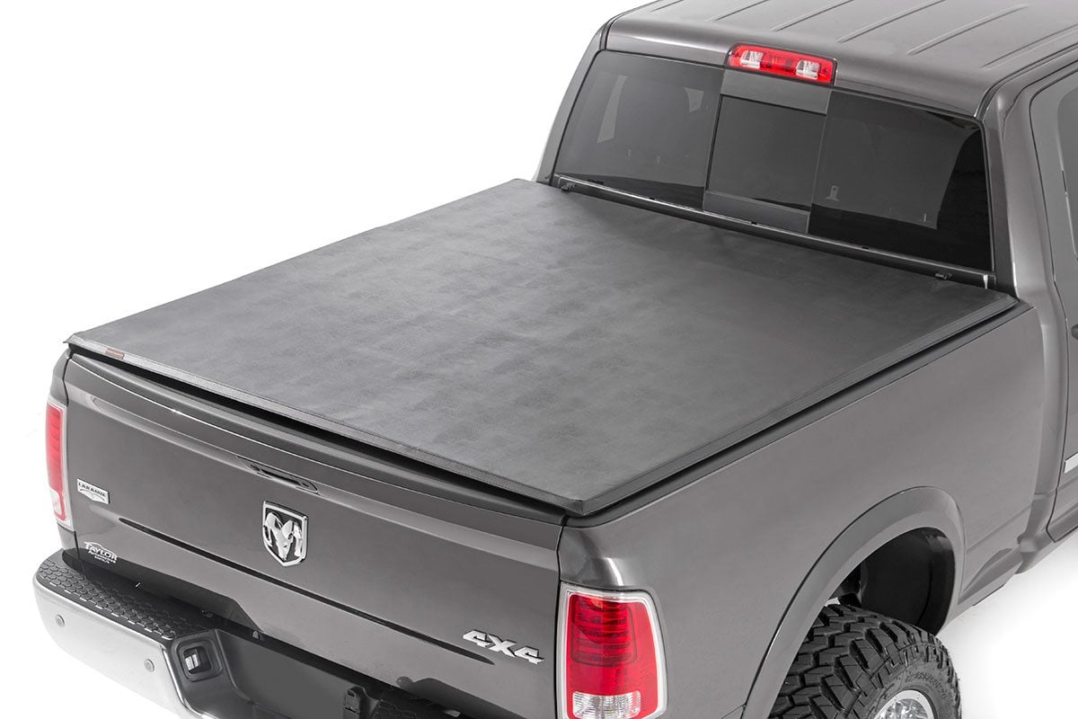 Rough Country | Bed Cover | Tri Fold | Soft | 5'7" Bed | Ram 1500 2WD/4WD