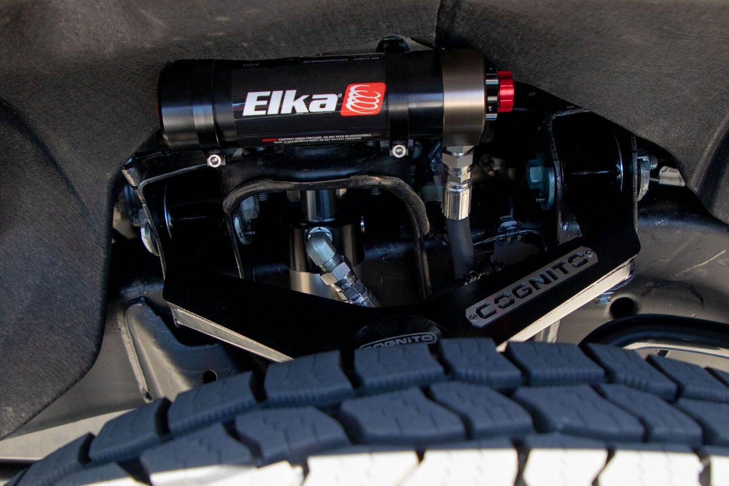 Cognito - 3-Inch Elite Leveling Kit with Elka 2.5 Reservoir shocks for 20-24 Silverado/Sierra 2500/3500 2WD/4WD Trucks