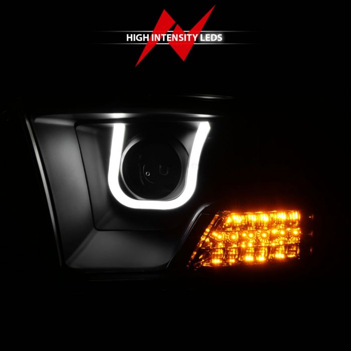 ANZO - 2009-2018 DODGE RAM 1500/2500/3500 PROJECTOR U-BAR HEADLIGHTS BLACK-Headlights-Deviate Dezigns (DV8DZ9)
