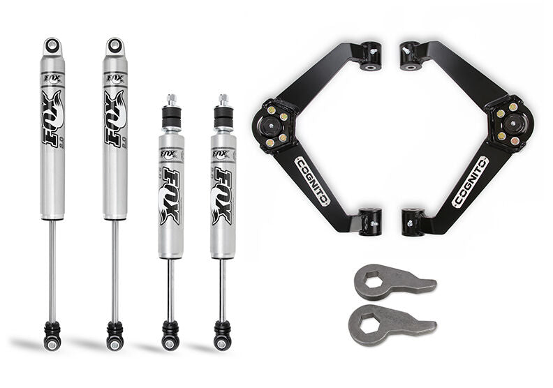 Cognito - 3-Inch Performance Leveling Kit With Fox PS 2.0 IFP Shocks for 01-10 Silverado/Sierra 2500-3500 2WD/4WD