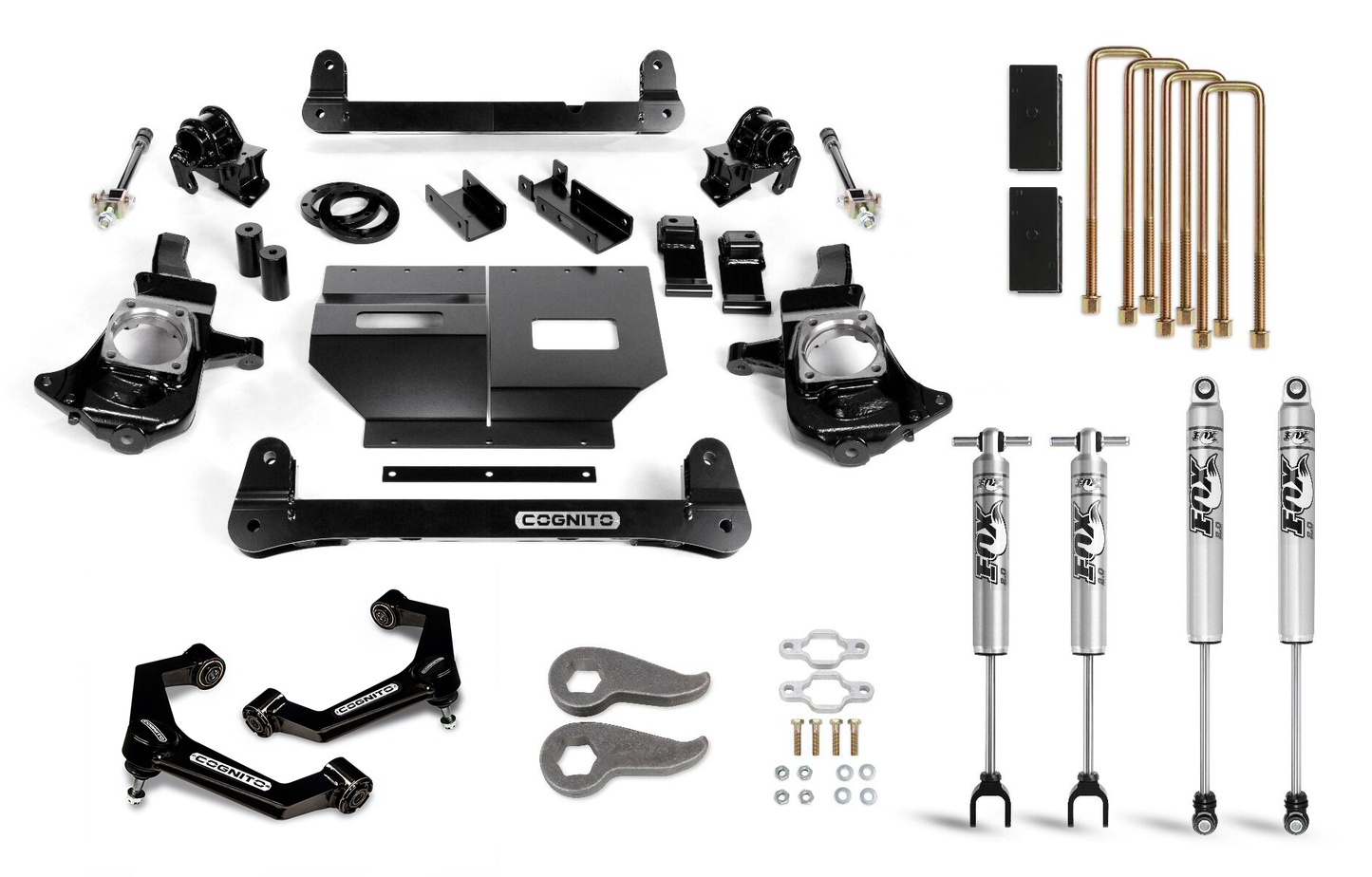 Cognito - 6-Inch Standard Lift Kit with Fox PS 2.0 IFP for 2011-2019 Silverado/Sierra 2500/3500 2WD/4WD