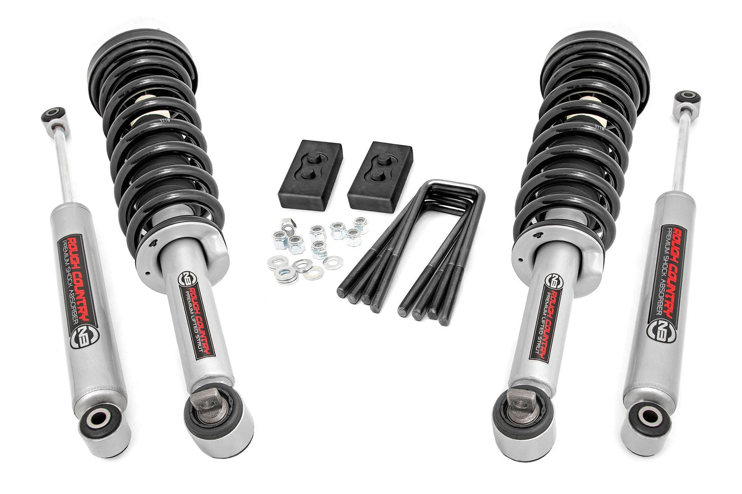 Rough Country | 2 Inch Lift Kit Lifted Struts | Ford F-150 4WD (2021-2023)