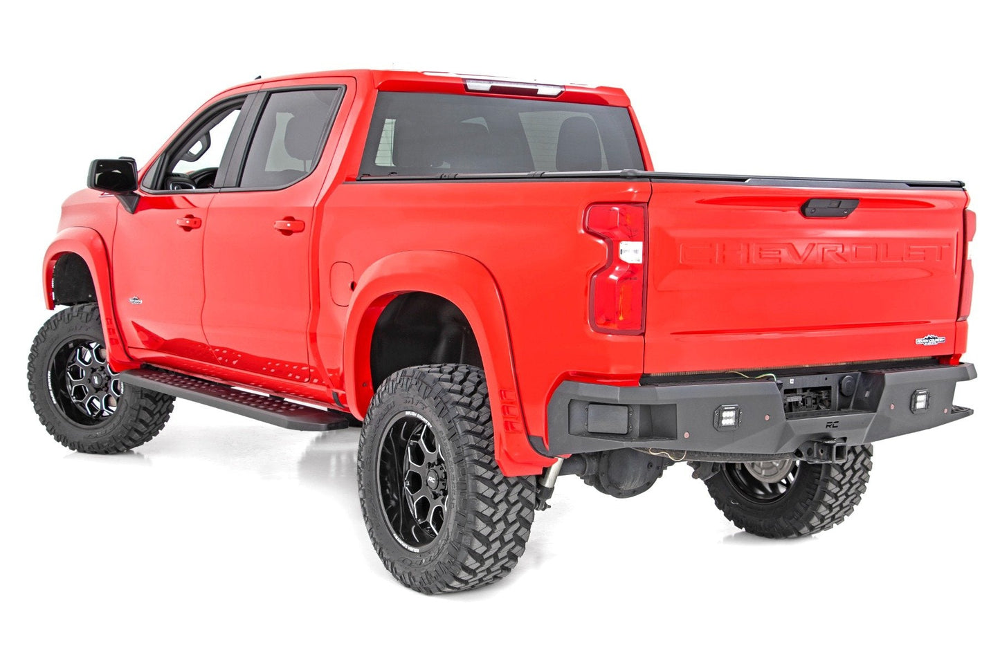 Rough Country  | RPT2 Running Boards | Crew Cab | Black | Chevy/GMC 1500/2500HD/3500HD (19-23)
