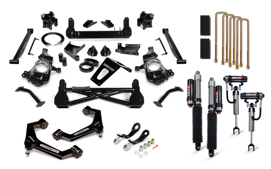 Cognito - 7-Inch Premier Lift Kit with Elka 2.5 Reservoir Shocks For 20-24 Silverado/Sierra 2500/3500 2WD/4WD