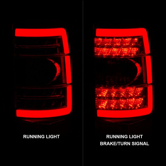 ANZO - 2000-2006 CHEVROLET TAHOE/SUBURBAN/GMC YUKON LED TAILLIGHTS CLEAR LENS BLACK HOUSING-Tail Lights-Deviate Dezigns (DV8DZ9)