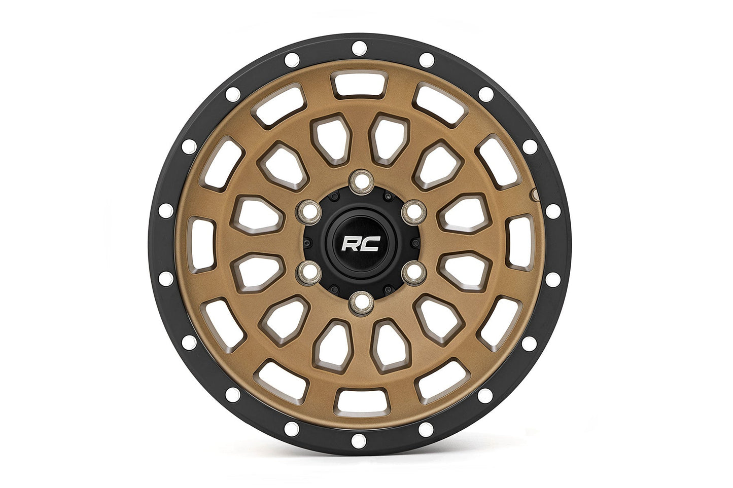 Rough Country  | Rough Country 87 Series Wheel | Simulated Beadlock | Bronze/Black | 17x8.5 |