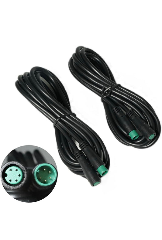 RGBW Rock Light Extension Wires 5Pin 6.56Ft 2Pcs Male to Female