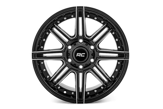 Rough Country  | Rough Country 88 Series Wheel | One-Piece | Gloss Black | 20x10 |