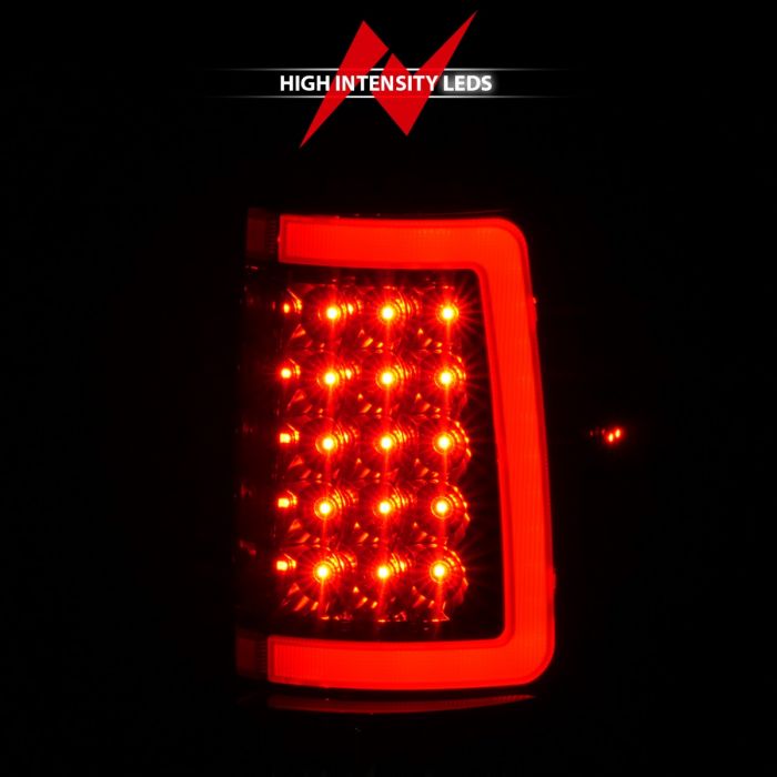 ANZO - 2004-2008 FORD F150 TAILLIGHTS BLACK HOUSING SMOKE LENS WITH C LIGHT BAR-Tail Lights-Deviate Dezigns (DV8DZ9)