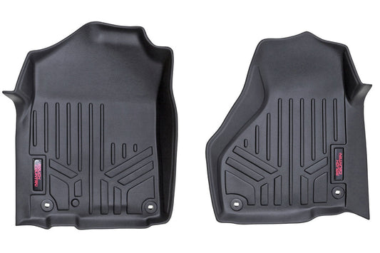 Rough Country  | Heavy Duty Floor Mats [Front] - (12-18 Ram | Regular / Quad Cab | Half Console) - D/C
