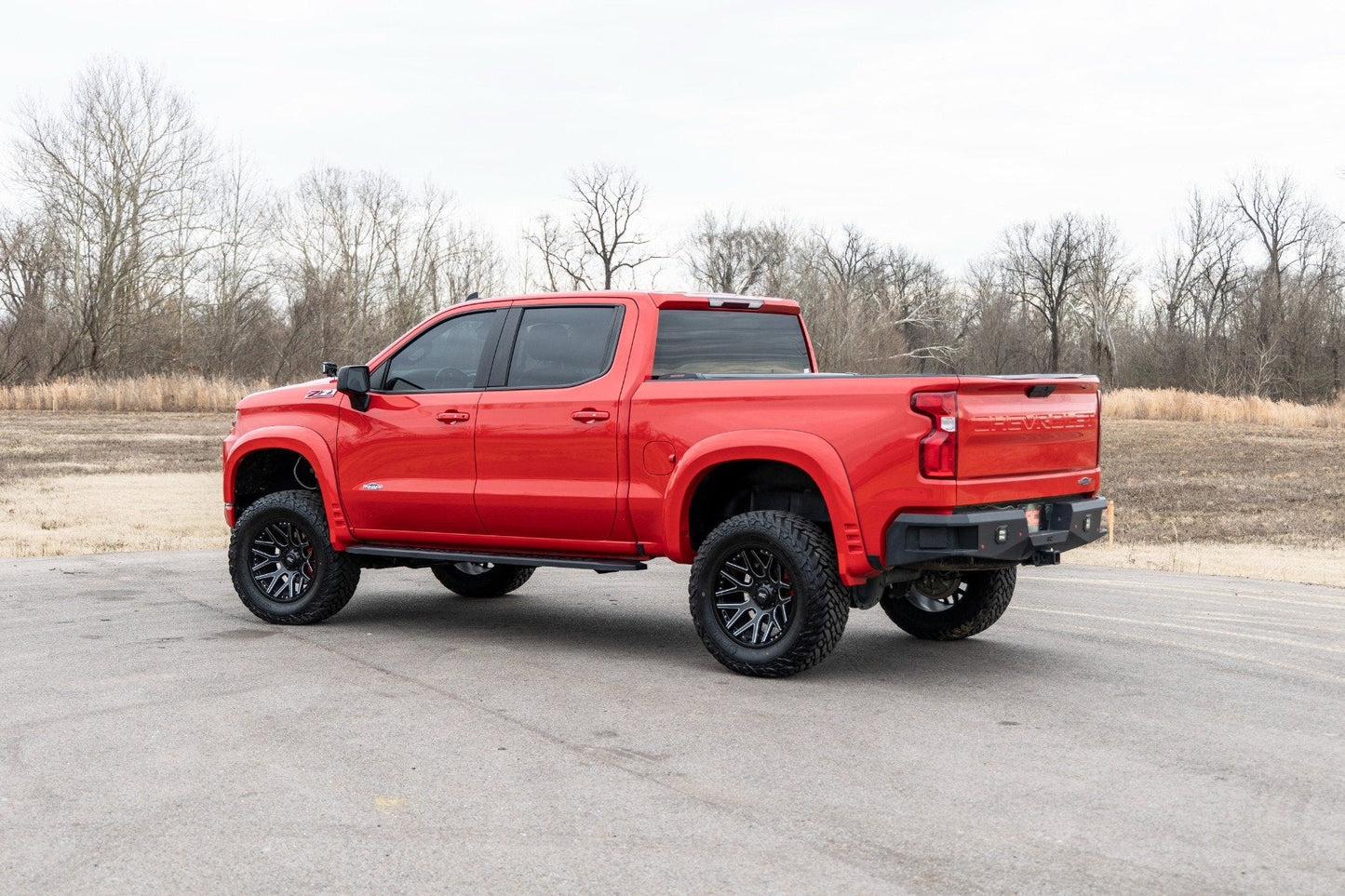 Rough Country  | RPT2 Running Boards | Crew Cab | Black | Chevy/GMC 1500/2500HD/3500HD (19-23)