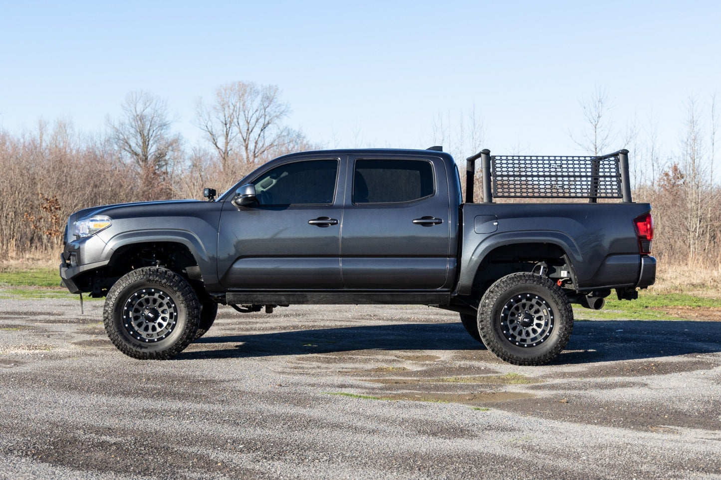 Rough Country  | Rough Country 87 Series Wheel | Simulated Beadlock | Gray/Black | 17x8.5 |