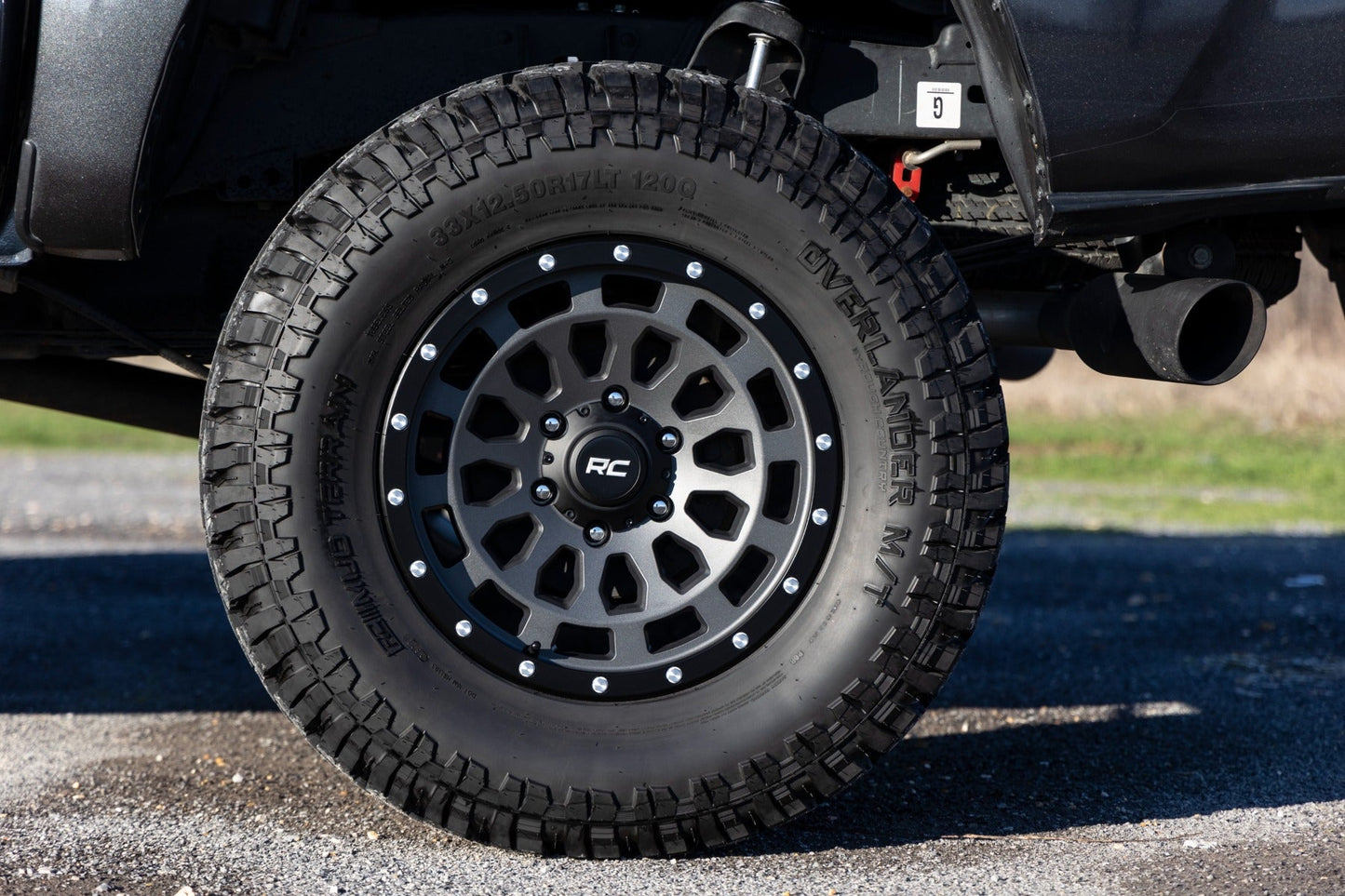 Rough Country  | Rough Country 87 Series Wheel | Simulated Beadlock | Gray/Black | 17x8.5 |