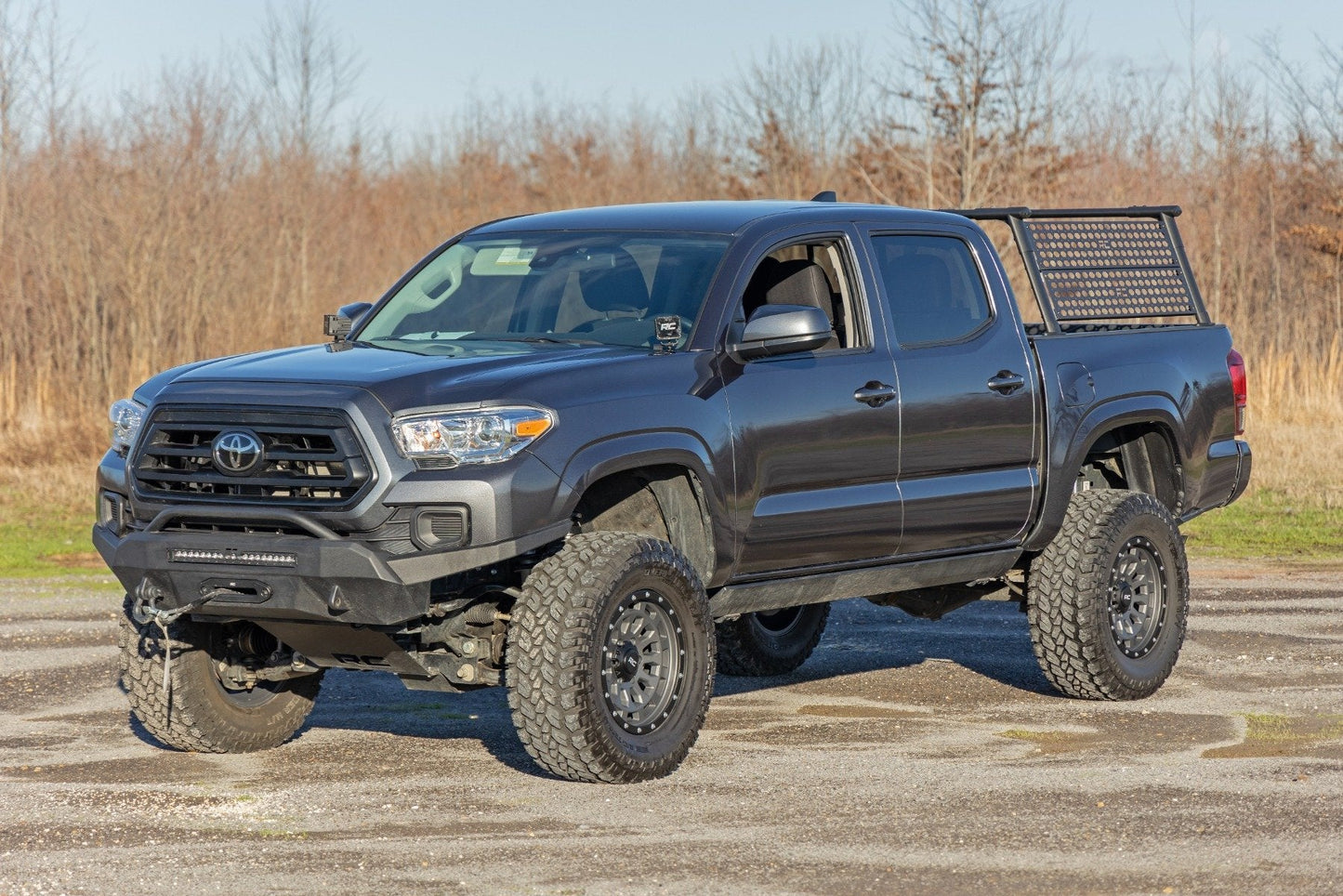 Rough Country  | Rough Country 87 Series Wheel | Simulated Beadlock | Gray/Black | 17x8.5 |