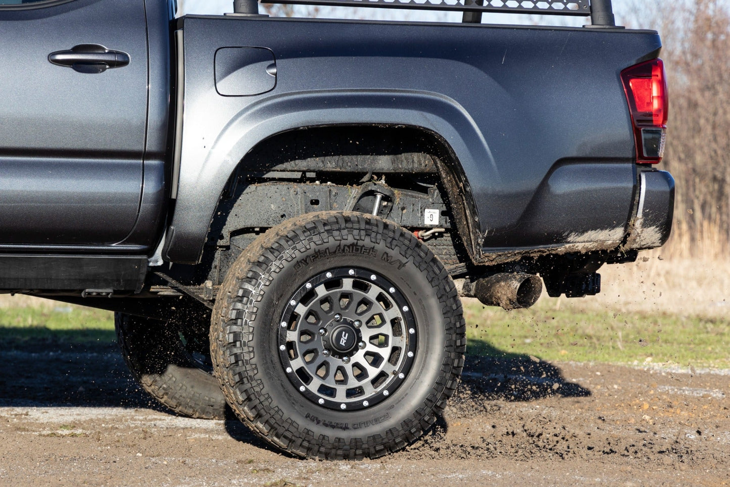 Rough Country  | Rough Country 87 Series Wheel | Simulated Beadlock | Gray/Black | 17x8.5 |