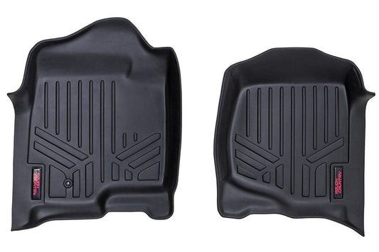 Rough Country  | Heavy Duty Floor Mats [Front] - (07-13 Chevy Silverado / GMC Sierra | Bench Seats) - D/C