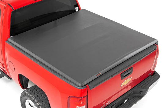 Rough Country  | Bed Cover | Tri Fold | Soft | 5'9" Bed | Chevy/GMC 1500 (07-13)