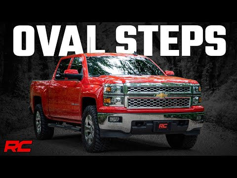 Rough Country  | Oval Nerf Step | Crew | Def Tank | Chevy/GMC 1500/2500HD/3500HD (07-19)
