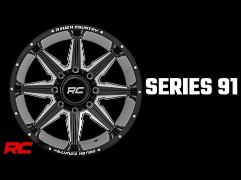 Rough Country  | Rough Country 91M Series Wheel | One-Piece | Gloss Black | 20x12 |