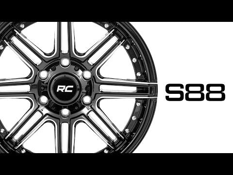 Rough Country  | Rough Country 88 Series Wheel | One-Piece | Gloss Black | 20x10 |