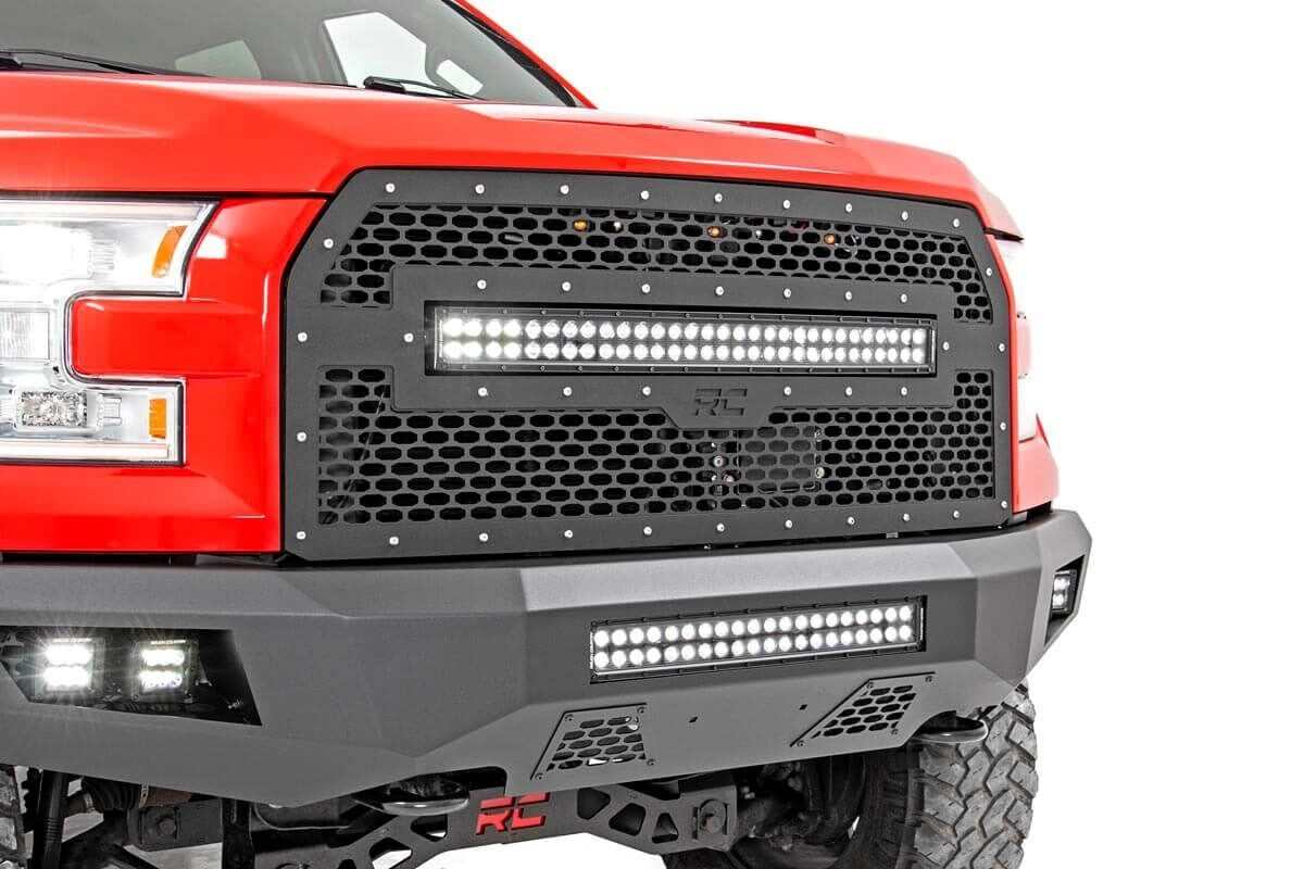 Rough Country  |Mesh Grill Mount | Amber Marker | Ford F-150 (15-17)