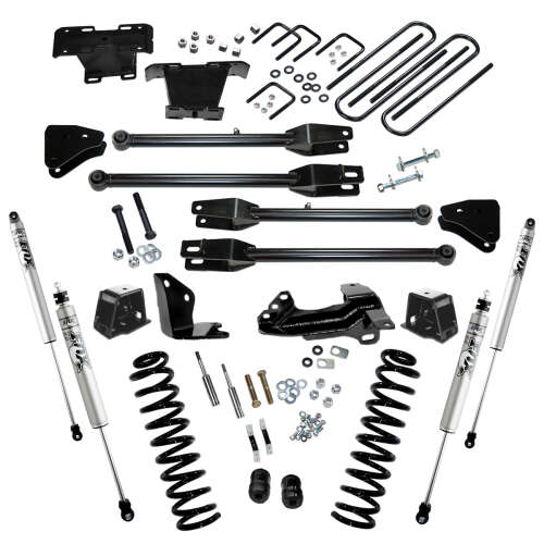 Super Lift - 2005 - 2007 F250/F350 4WD 4in Ford Lift Kit | Diesel w/ 4-Link Conversion