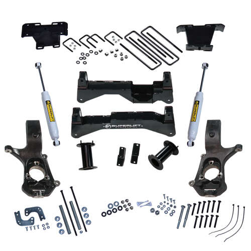 Super Lift - 2007 - 2016 8in Chevy/GMC Lift Kit | Cast Steel Control ArmsKit 2WD/4WD