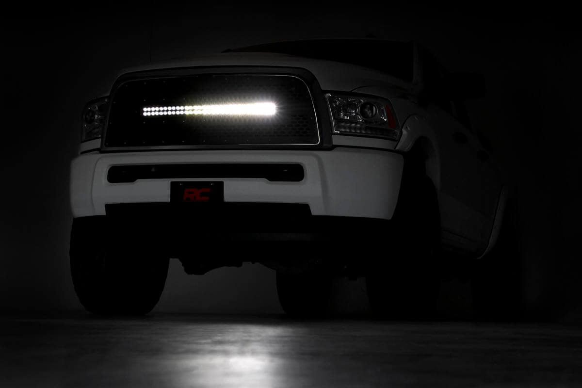 Rough Country  | Mesh Grille | 30" Dual Row LED | Black | Ram 2500/3500 (13-18)