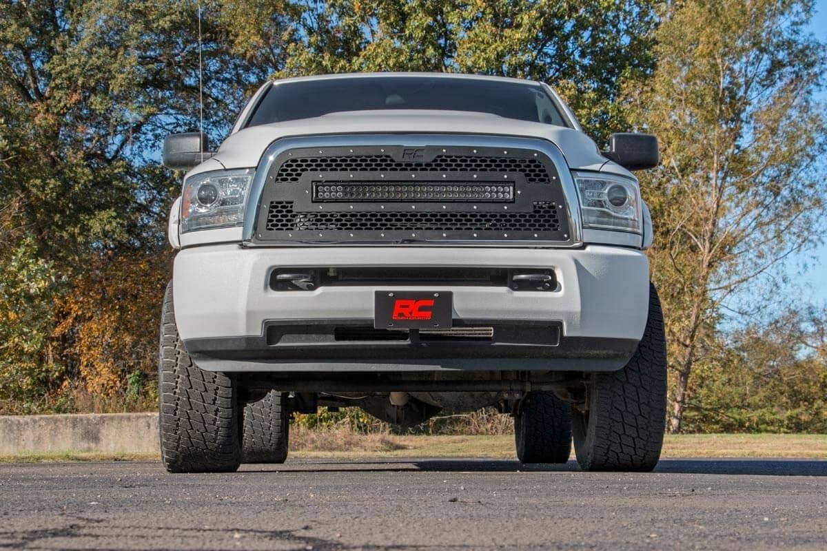 Rough Country  | Mesh Grille | 30" Dual Row LED | Black | Ram 2500/3500 (13-18)