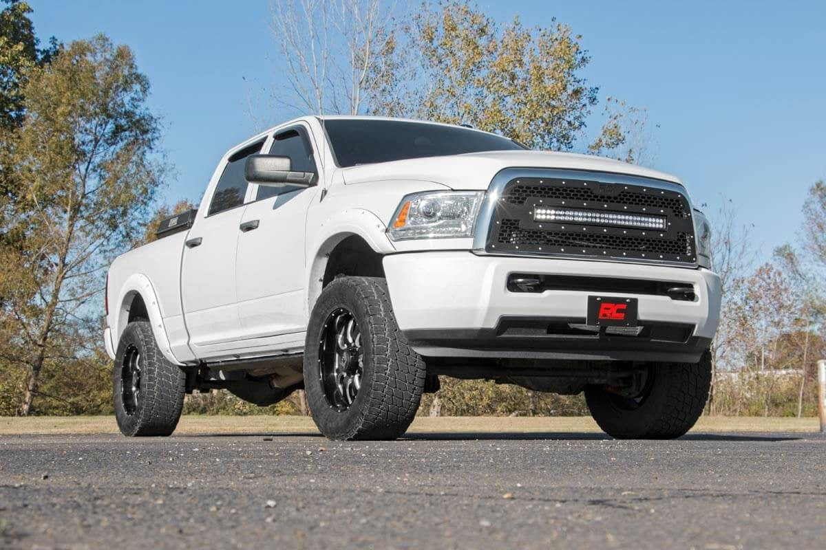 Rough Country  | Mesh Grille | 30" Dual Row LED | Black | Ram 2500/3500 (13-18)
