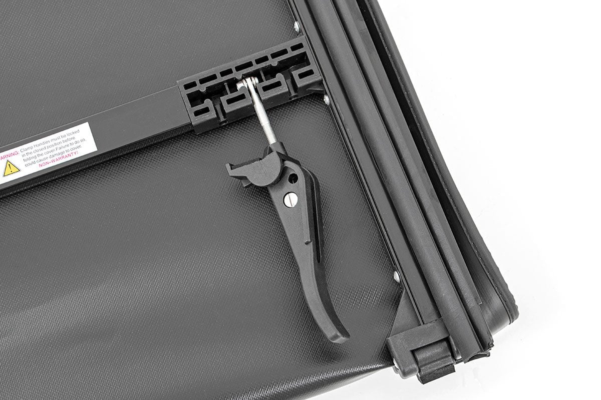 Rough Country  | Bed Cover | Tri Fold | Soft | 6'4" Bed | Ram 1500/2500/3500 2WD/4WD