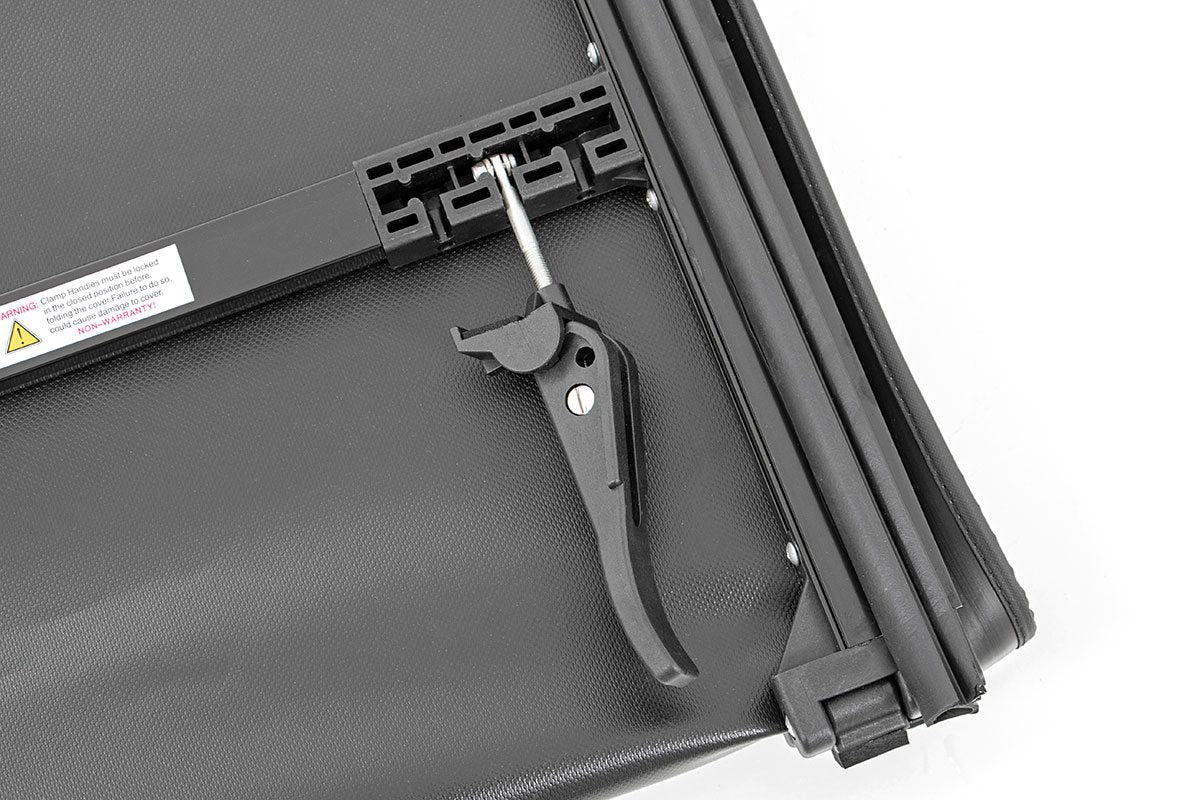 Rough Country  | Bed Cover | Tri Fold | Soft | Double Cab | Toyota Tacoma (16-23)