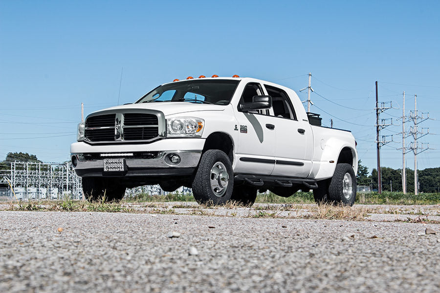 Rough Country  | LED Light | Bumper Mount | 20" Black Single Row | Ram 2500/3500 (10-18)