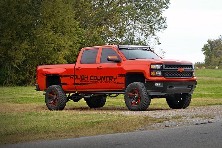 Rough Country  | LED Light Mount | Upper Windshield | 54" Curved | Chevy/GMC 2500HD/3500HD (15-19)