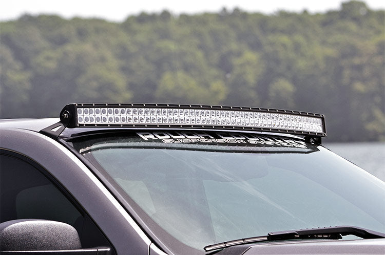Rough Country  | GM 54-inch Curved LED Light Bar Upper Windshield Mounts (07-13 PU/SUV)