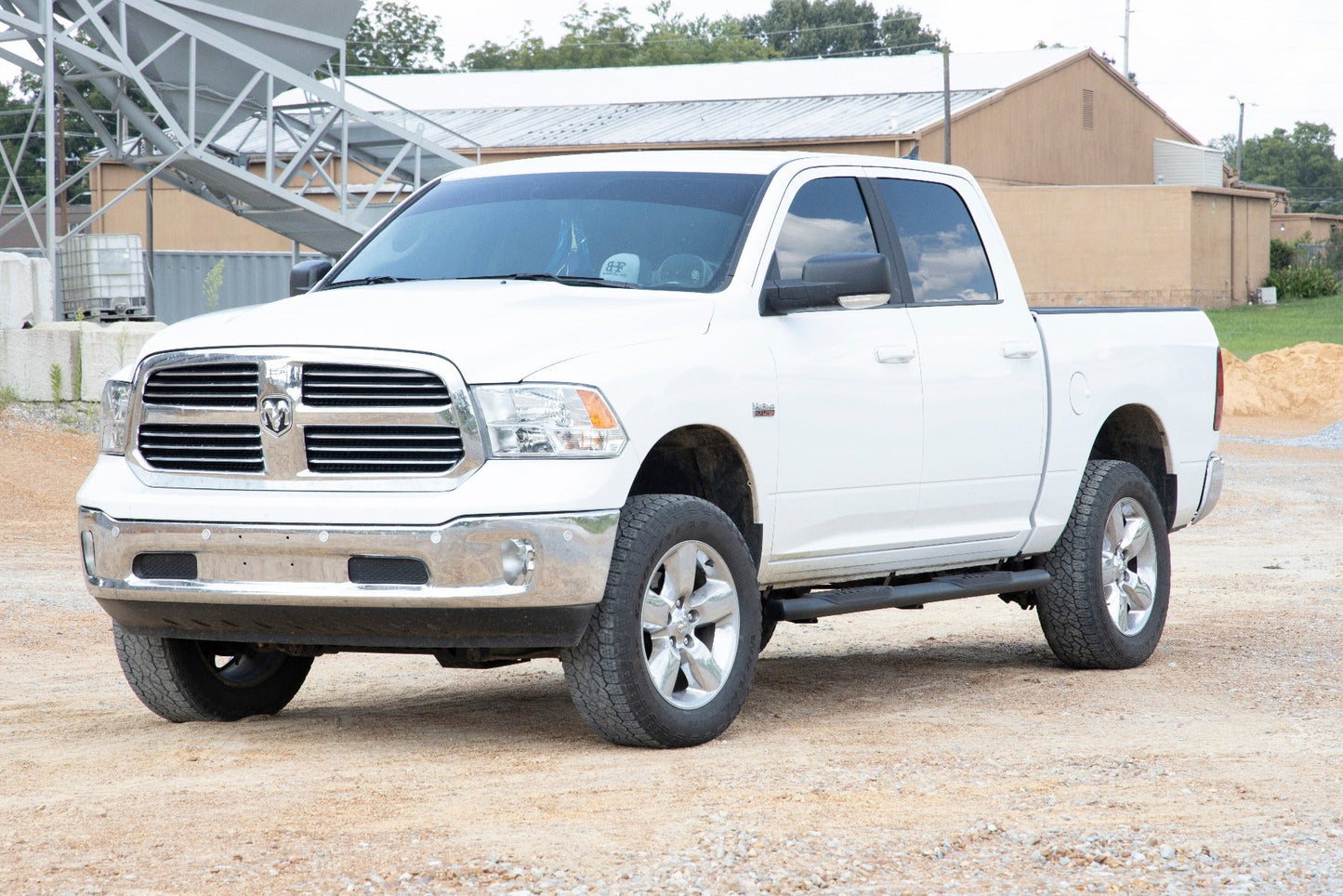 Rough Country  | Oval Nerf Step | Crew Cab | Black | Ram 1500/2500/3500 2WD/4WD