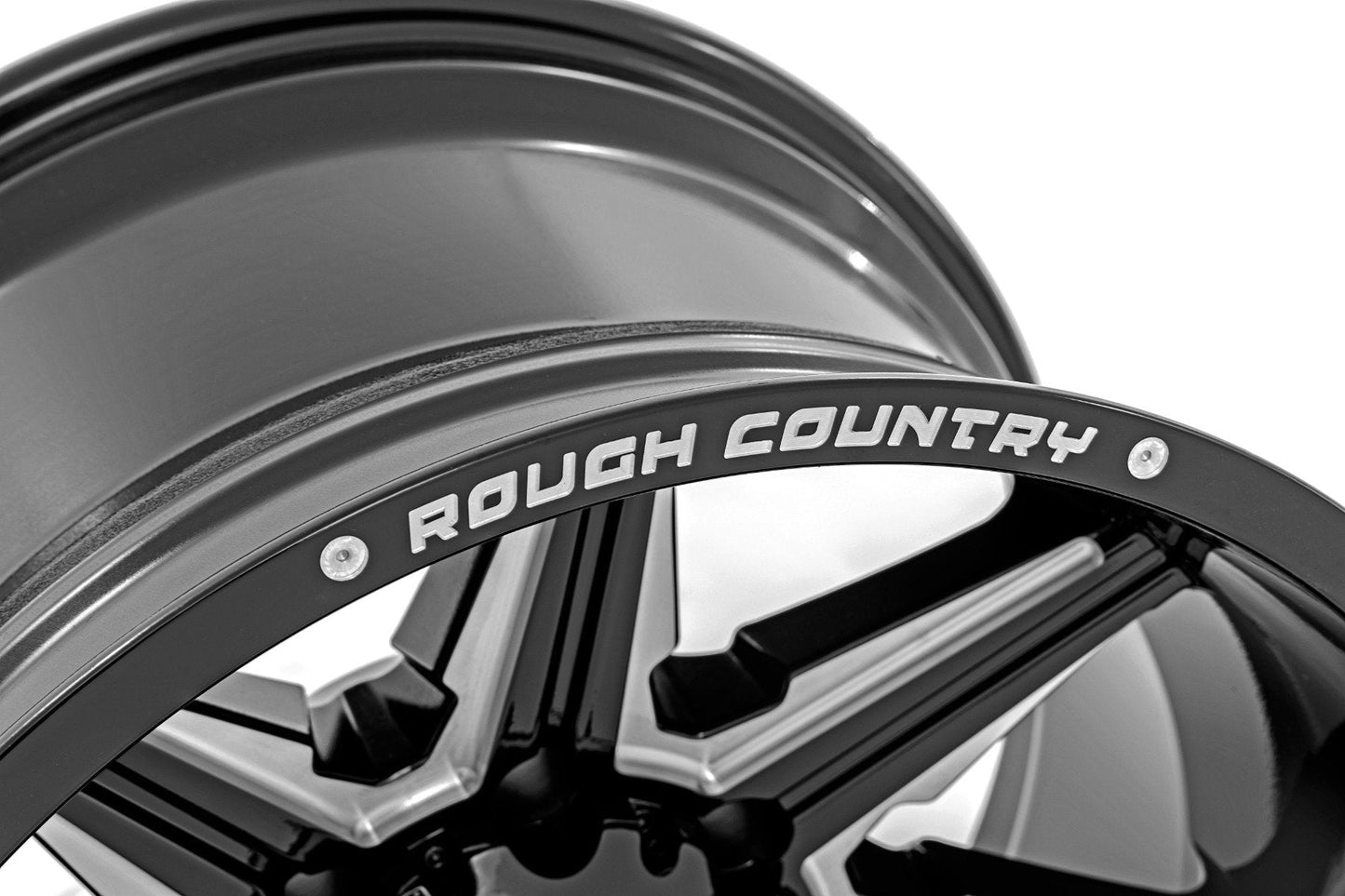 Rough Country  | Rough Country 91M Series Wheel | One-Piece | Gloss Black | 22x12 |